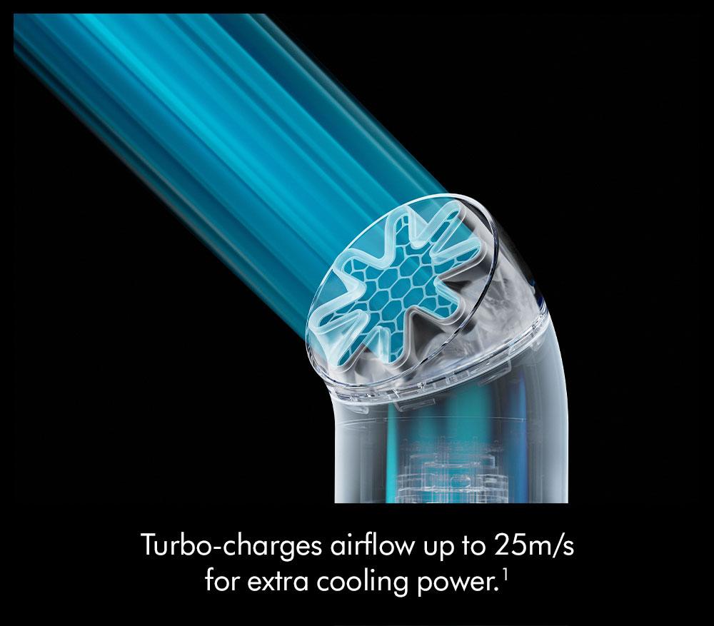 DYSON Dyson Hushjet Mini Cool Handheld Fan - Cobalt Blue image number 3 of 6