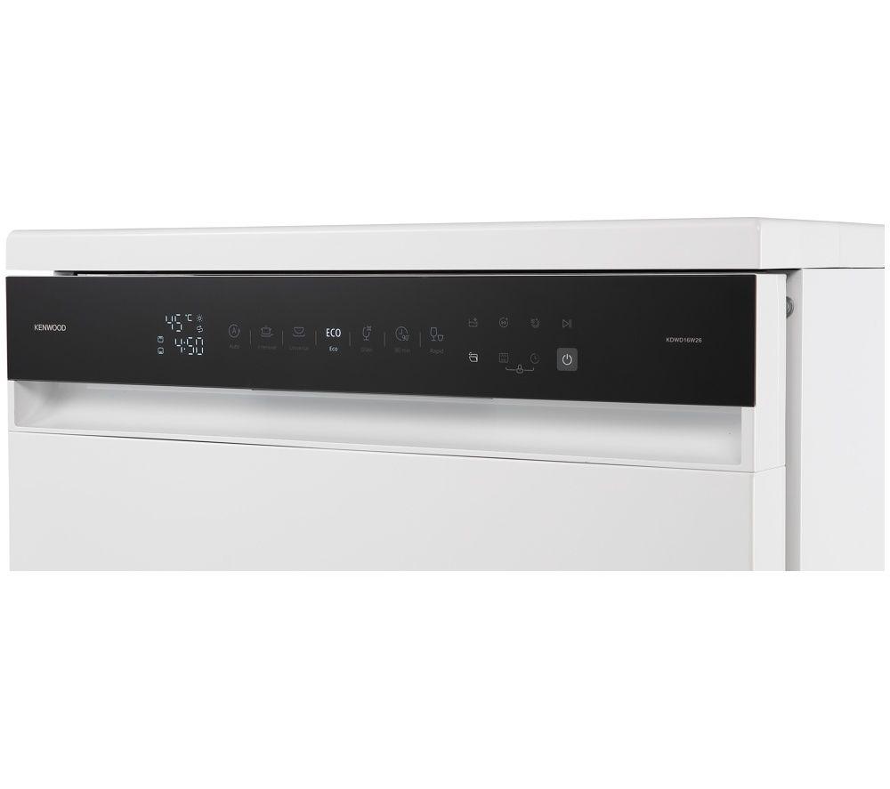 KENWOOD KDWD16W26 Full-size Dishwasher - White image number 6 of 12