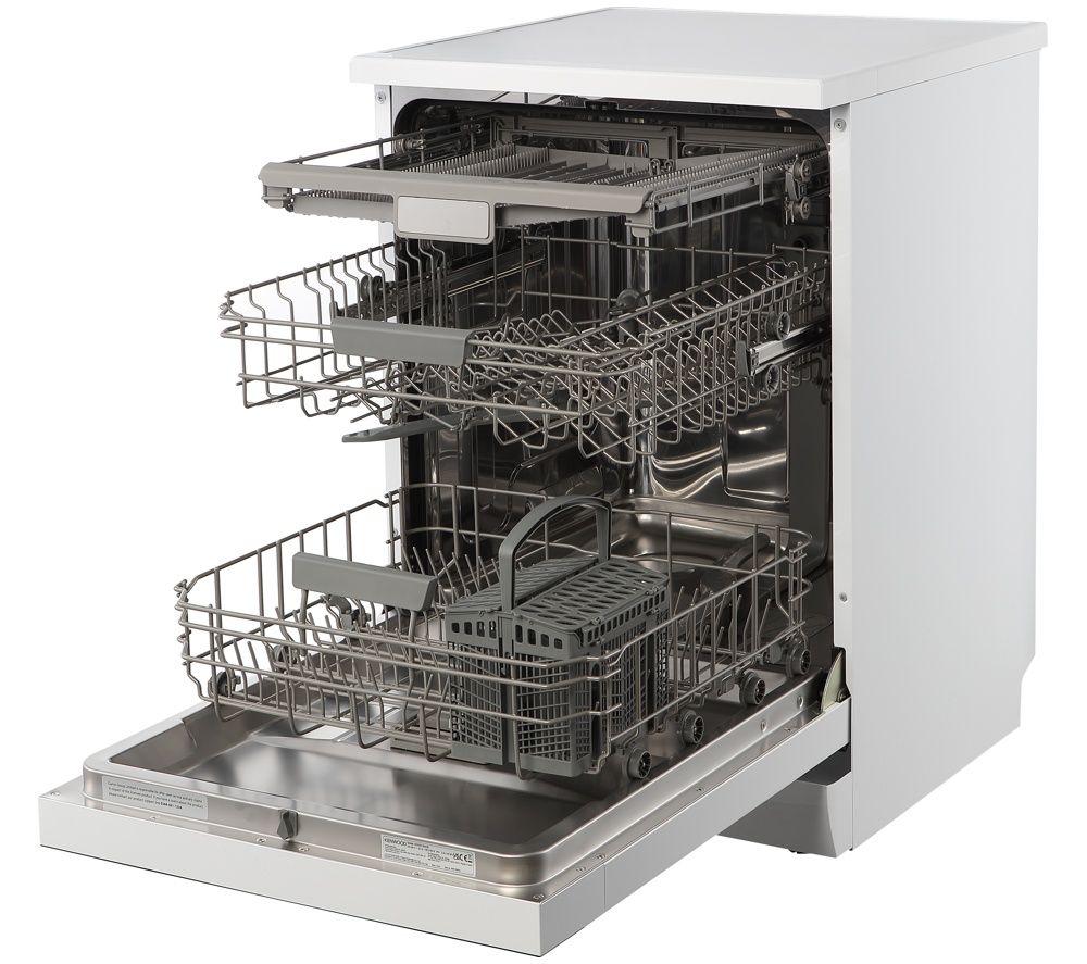 KENWOOD KDWD16W26 Full-size Dishwasher - White image number 8 of 12