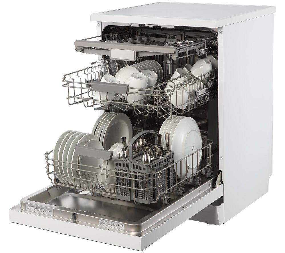 KENWOOD KDWD16W26 Full-size Dishwasher - White image number 11 of 12