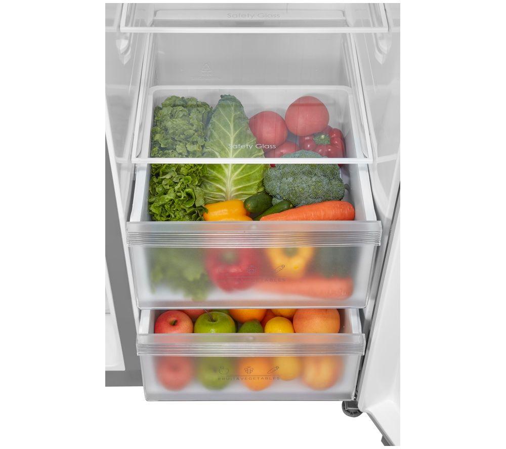 LOGIK LSBSX26 American-Style Fridge Freezer - Inox image number 6 of 7