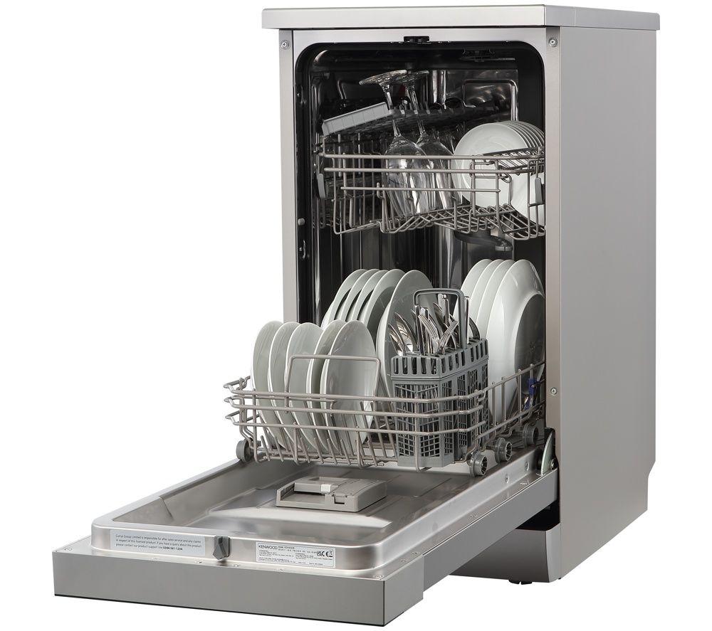 KENWOOD KDW45X26 Slimline Dishwasher - Silver image number 3 of 8