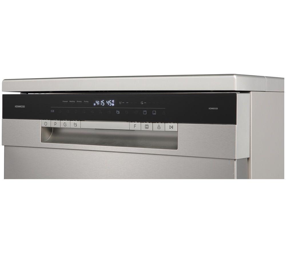 KENWOOD KDW60X26 Full-size Dishwasher - Silver image number 7 of 13