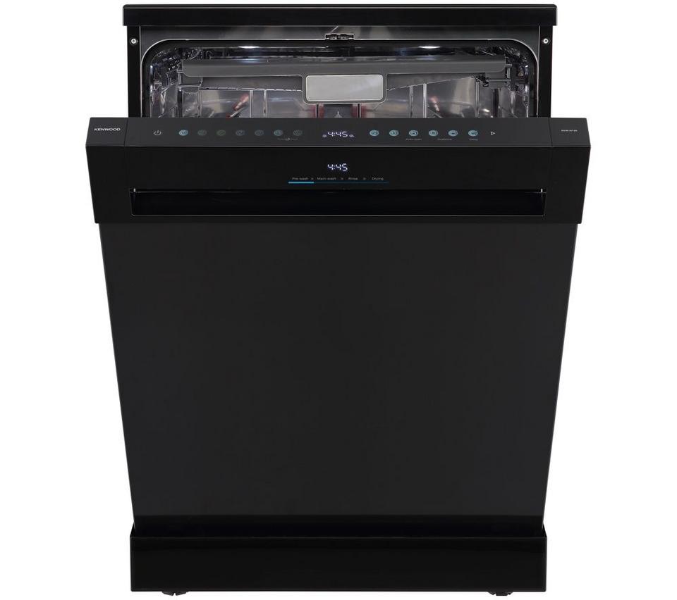 KENWOOD KDW16T26 Full Size Dishwasher - Black Inox