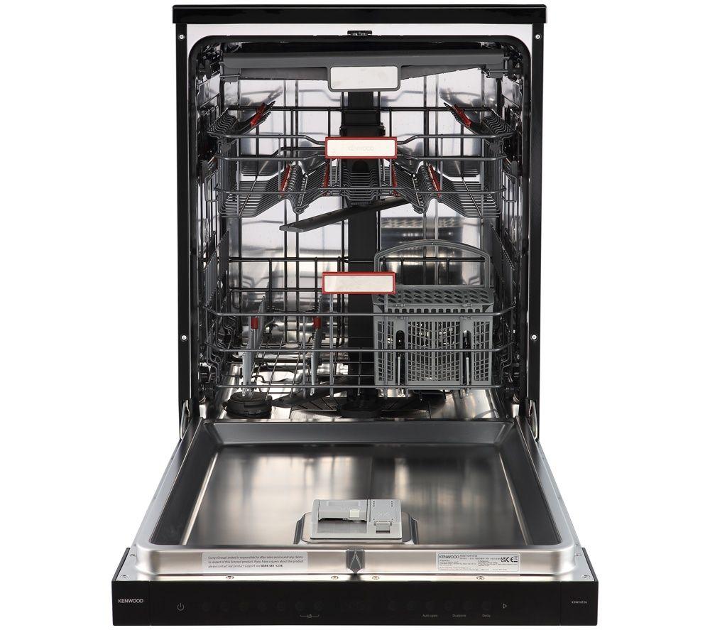KENWOOD KDW16T26 Full Size Dishwasher - Black Inox image number 3 of 13