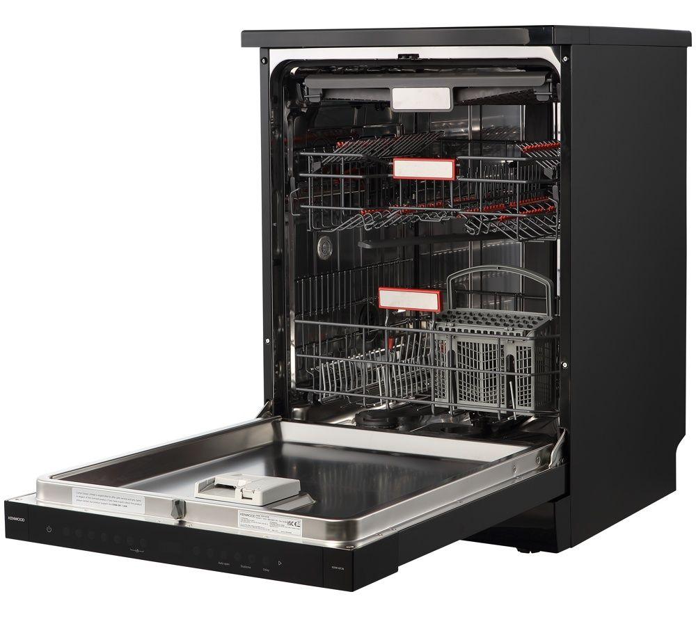 KENWOOD KDW16T26 Full Size Dishwasher - Black Inox image number 7 of 13