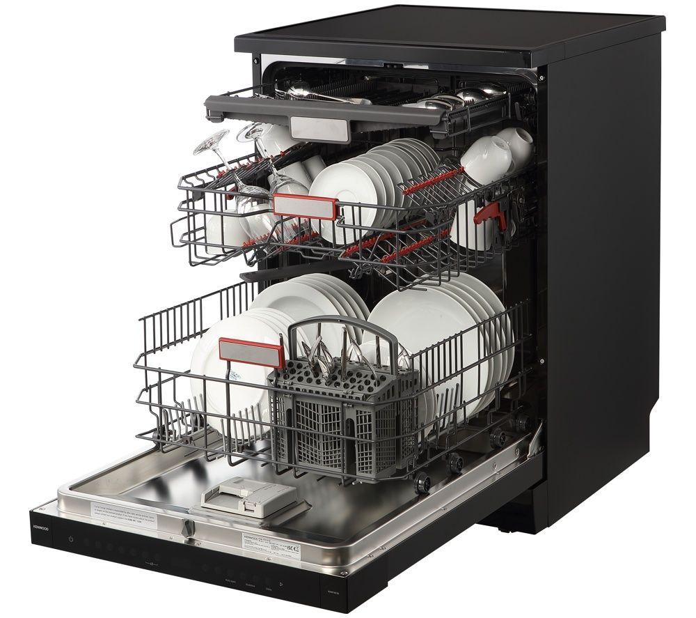 KENWOOD KDW16T26 Full Size Dishwasher - Black Inox image number 11 of 13
