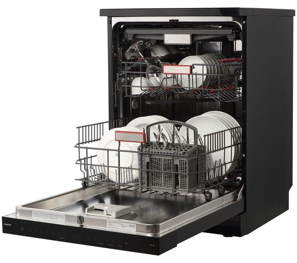 KENWOOD KDW16T26 Full Size Dishwasher - Black Inox image number 12 of 13