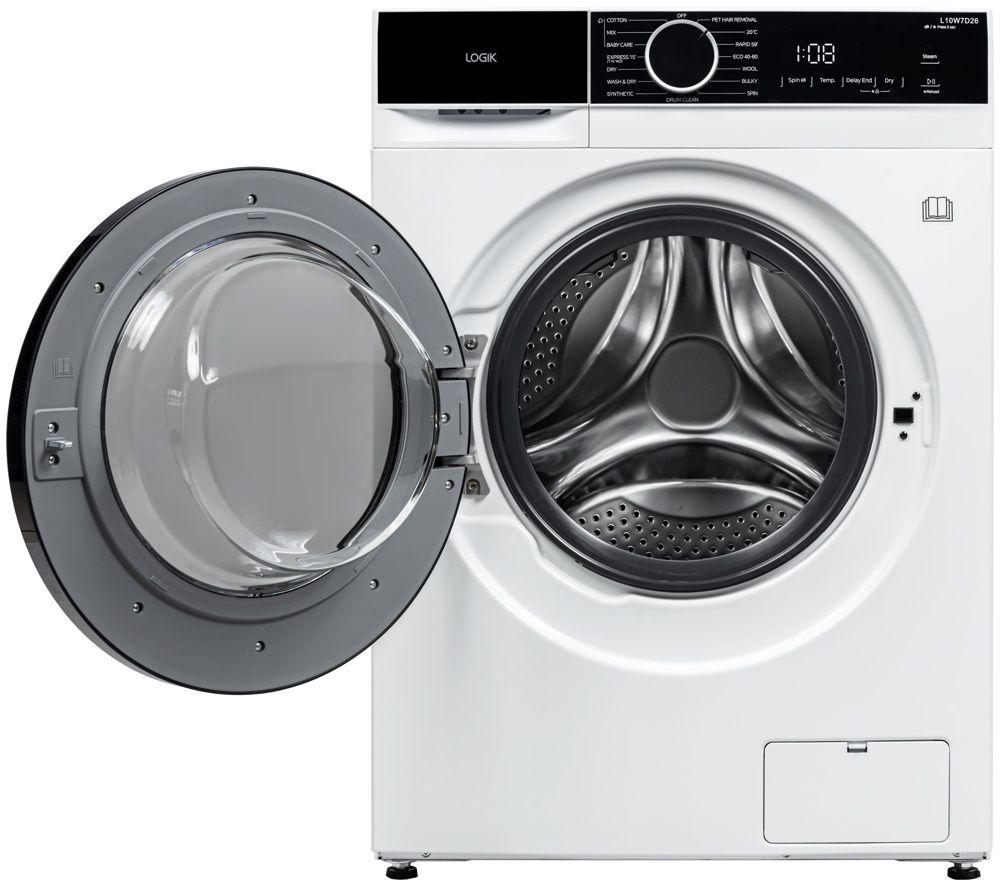 LOGIK L10W7D26 10 Kg Washer Dryer - White image number 4 of 11