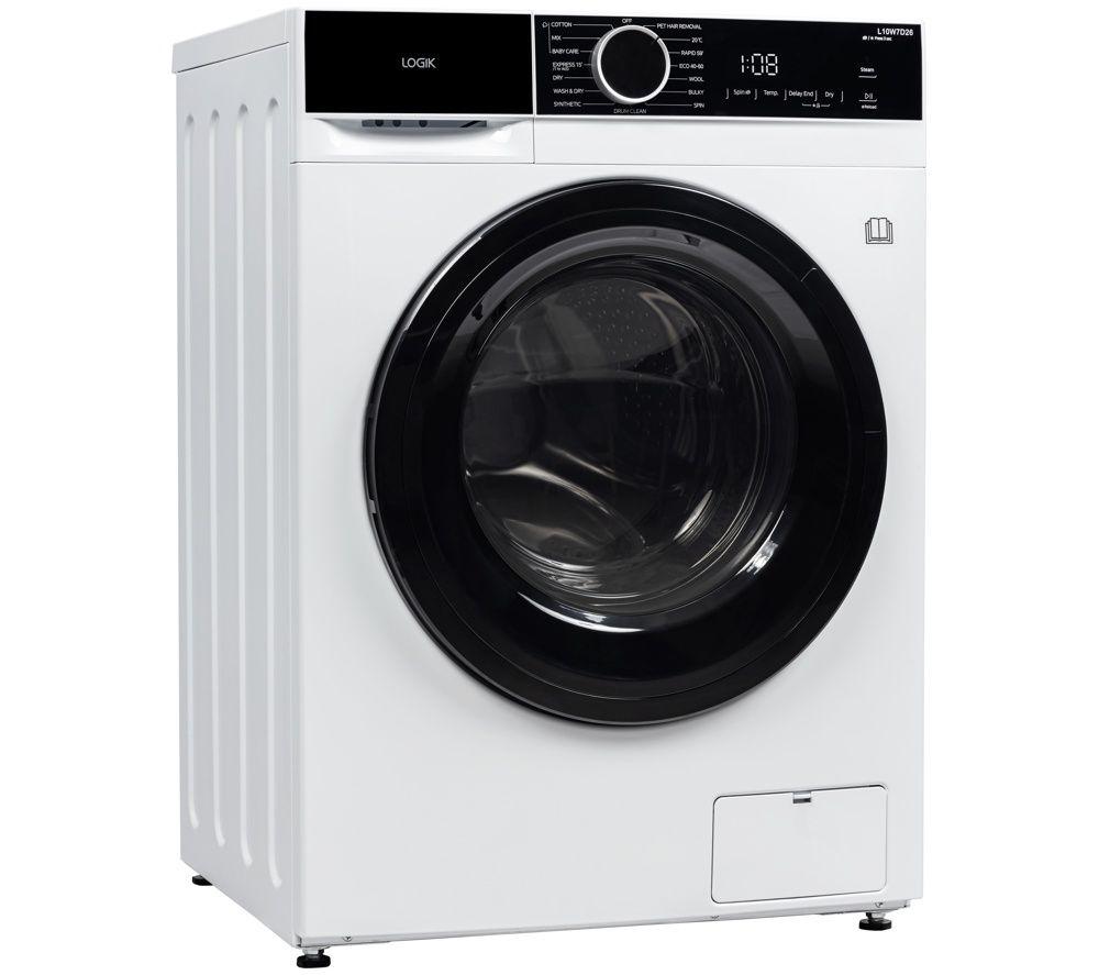 LOGIK L10W7D26 10 Kg Washer Dryer - White image number 6 of 11