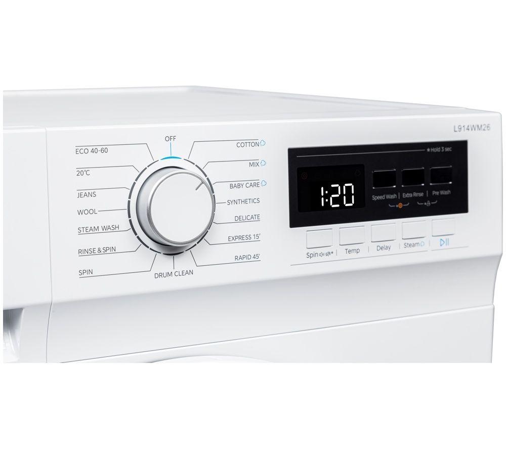 LOGIK Nebula 15 L914WM26 9 kg 1400 Spin Washing Machine - White image number 9 of 11