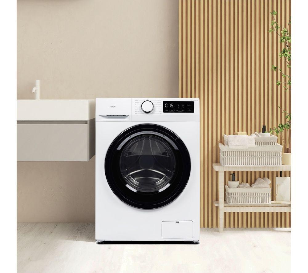 LOGIK L814WMP26 8 kg 1400 Spin Washing Machine - White image number 3 of 7