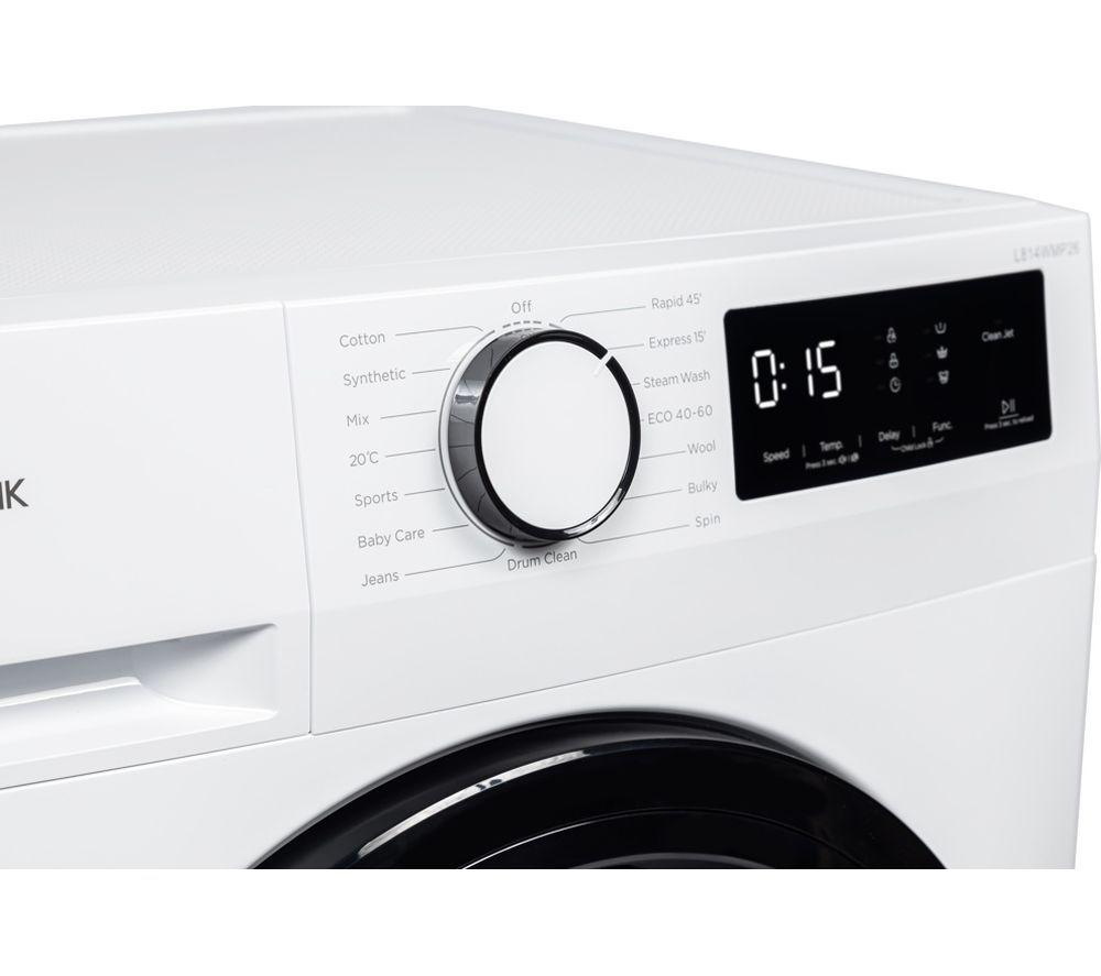 LOGIK L814WMP26 8 kg 1400 Spin Washing Machine - White image number 4 of 7