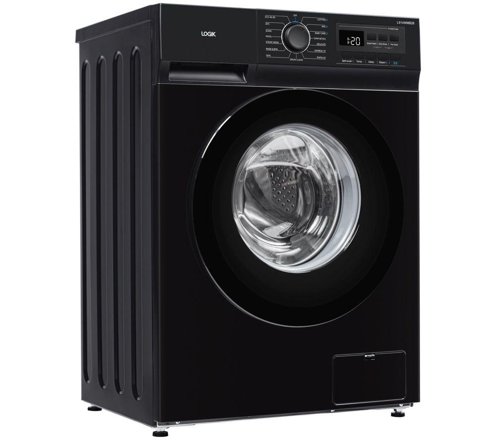 LOGIK L914WMB26 9 kg 1400 Spin Washing Machine - Black image number 3 of 11
