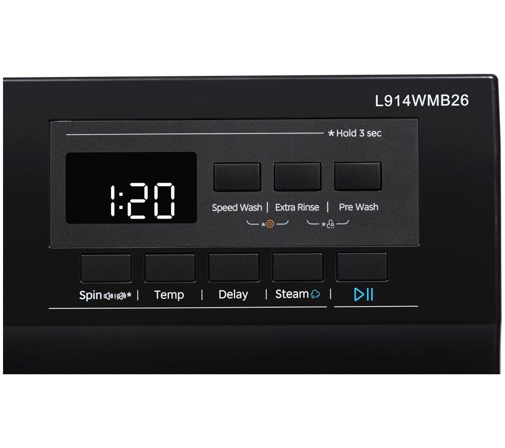 LOGIK L914WMB26 9 kg 1400 Spin Washing Machine - Black image number 4 of 11
