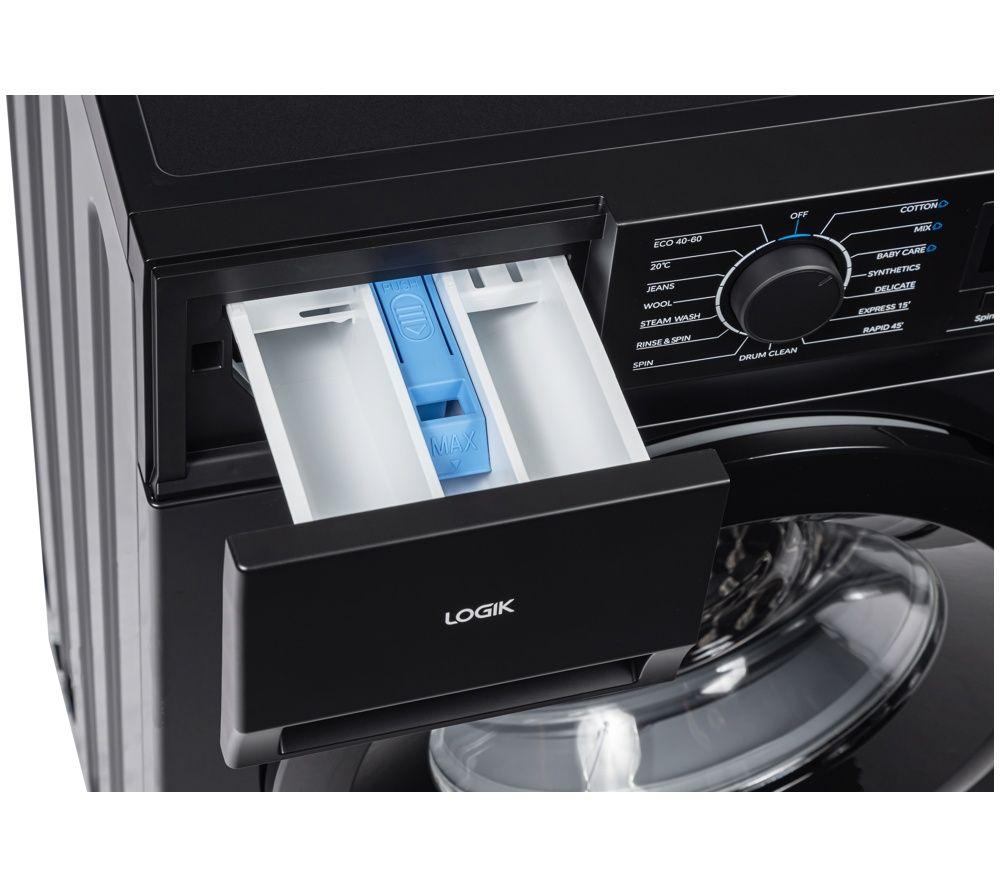 LOGIK L914WMB26 9 kg 1400 Spin Washing Machine - Black image number 7 of 11