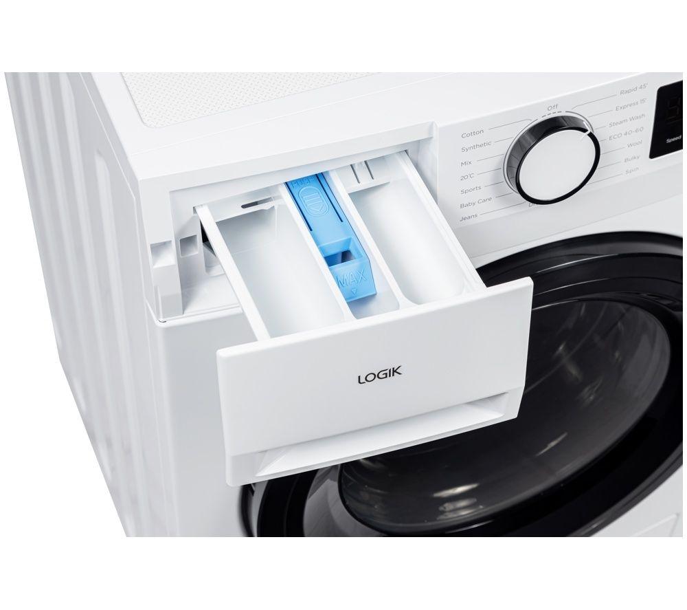 LOGIK L1214WMP26 9 kg 1400 Spin Washing Machine - White image number 7 of 9
