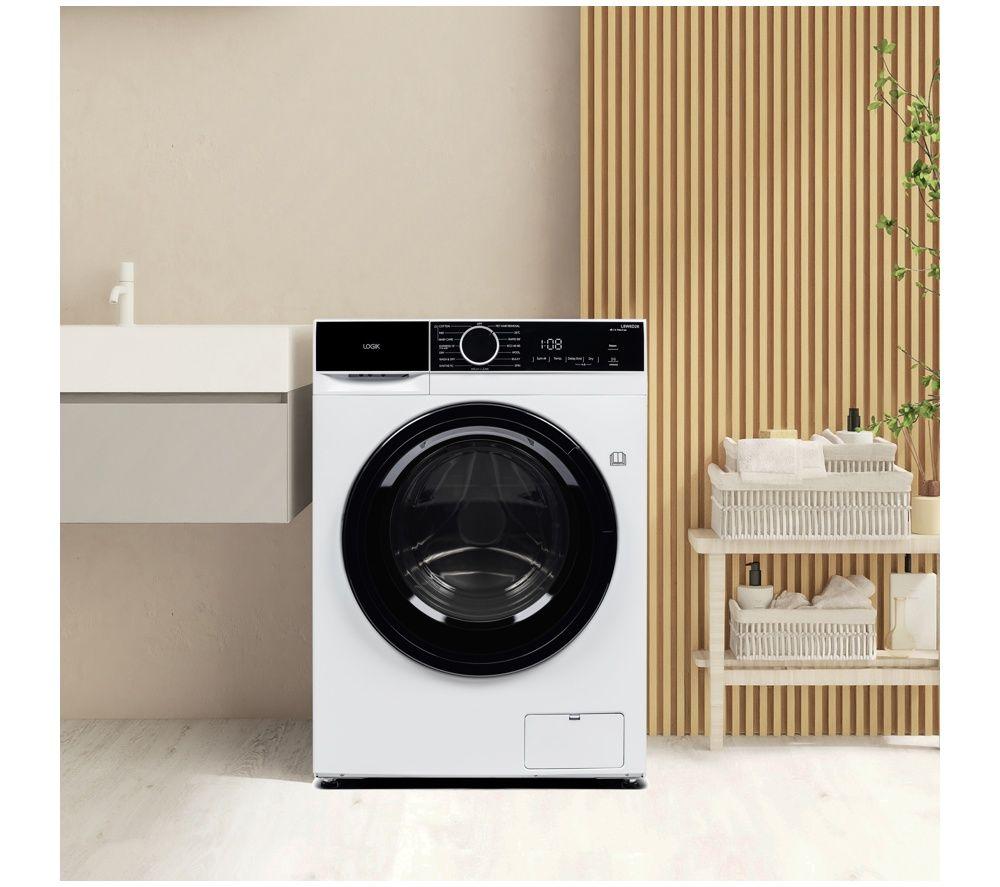 LOGIK L8W6D26 8 Kg Washer Dryer - White image number 2 of 11