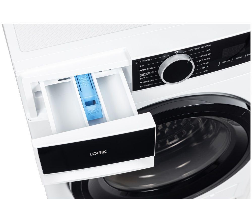 LOGIK L8W6D26 8 Kg Washer Dryer - White image number 5 of 11