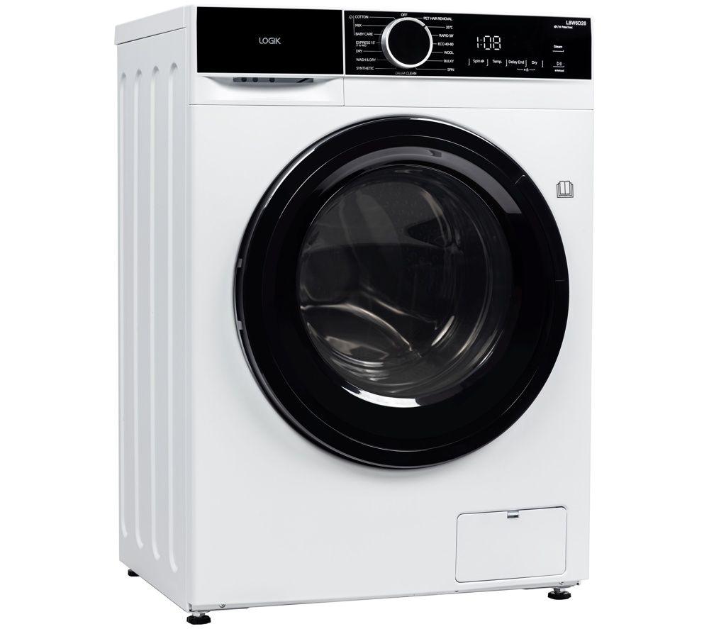 LOGIK L8W6D26 8 Kg Washer Dryer - White image number 10 of 11