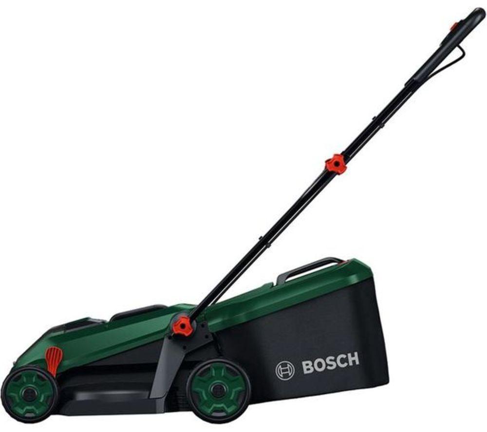BOSCH Rotak 18V-34 Cordless Rotary Lawn Mower - Green & Black image number 2 of 3