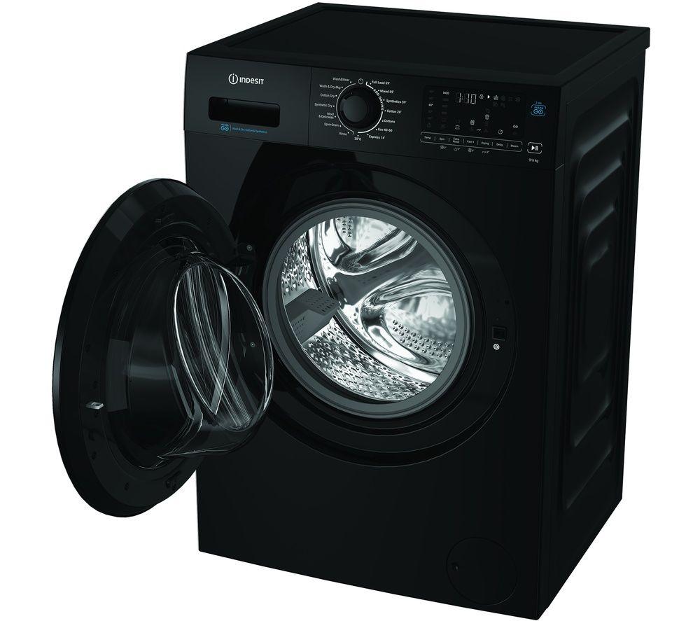 INDESIT Steam Push&Go IDP 9646B UK 9 kg Washer Dryer - Black image number 7 of 10