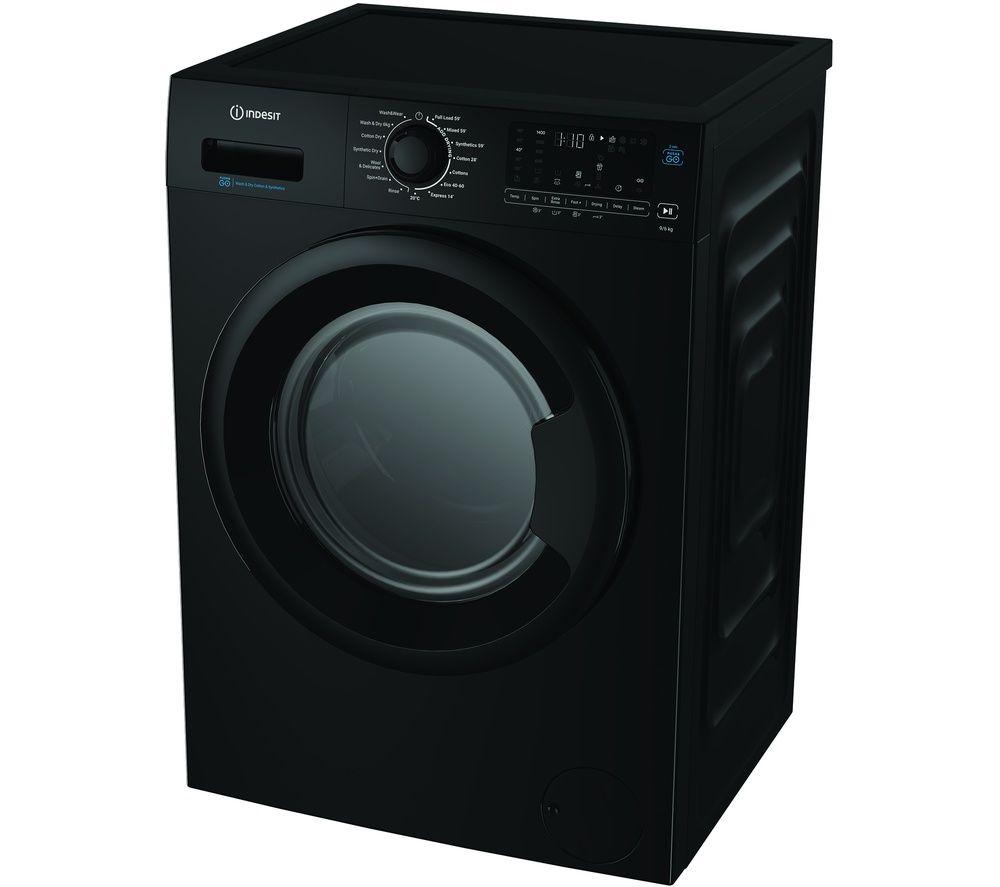 INDESIT Steam Push&Go IDP 9646B UK 9 kg Washer Dryer - Black image number 8 of 10