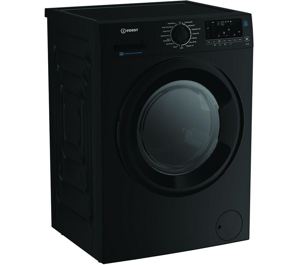 INDESIT Steam Push&Go IDP 9646B UK 9 kg Washer Dryer - Black image number 9 of 10