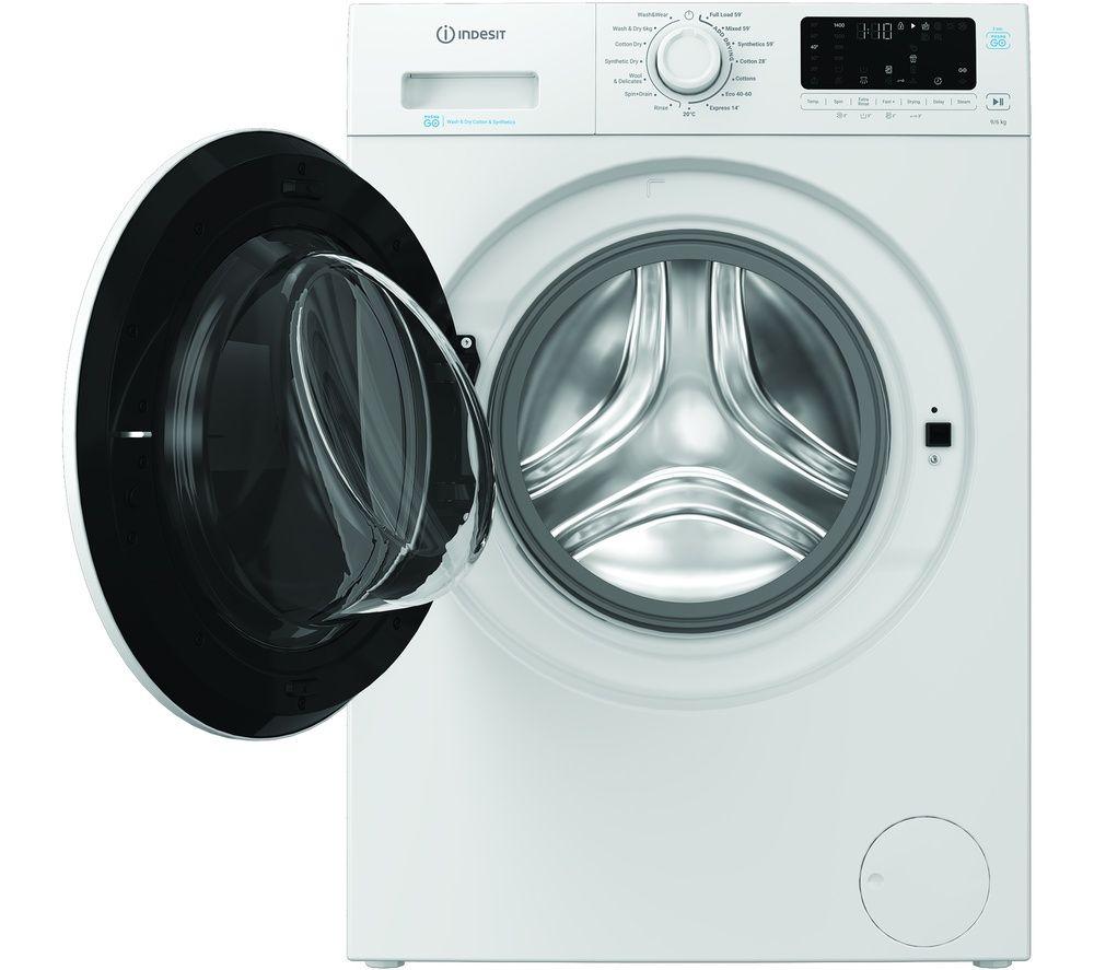 INDESIT Steam Push&Go IDP 9646 UK 9 kg Washer Dryer - White image number 5 of 10