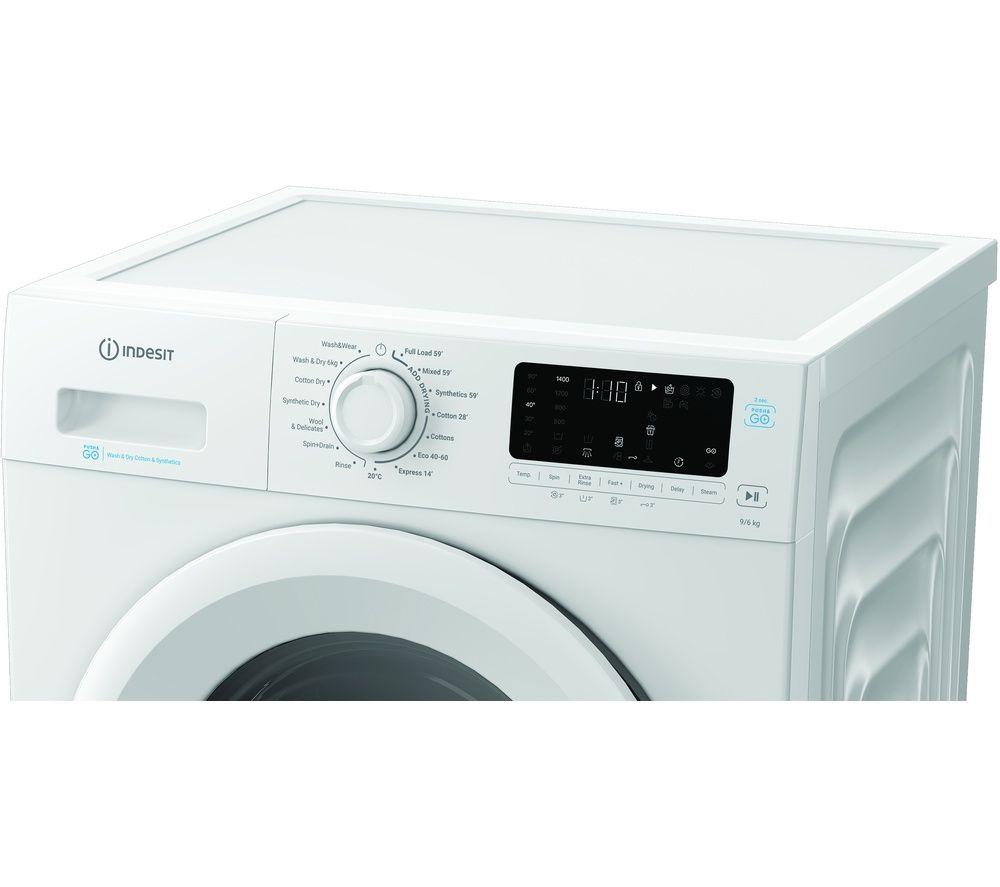 INDESIT Steam Push&Go IDP 9646 UK 9 kg Washer Dryer - White image number 6 of 10