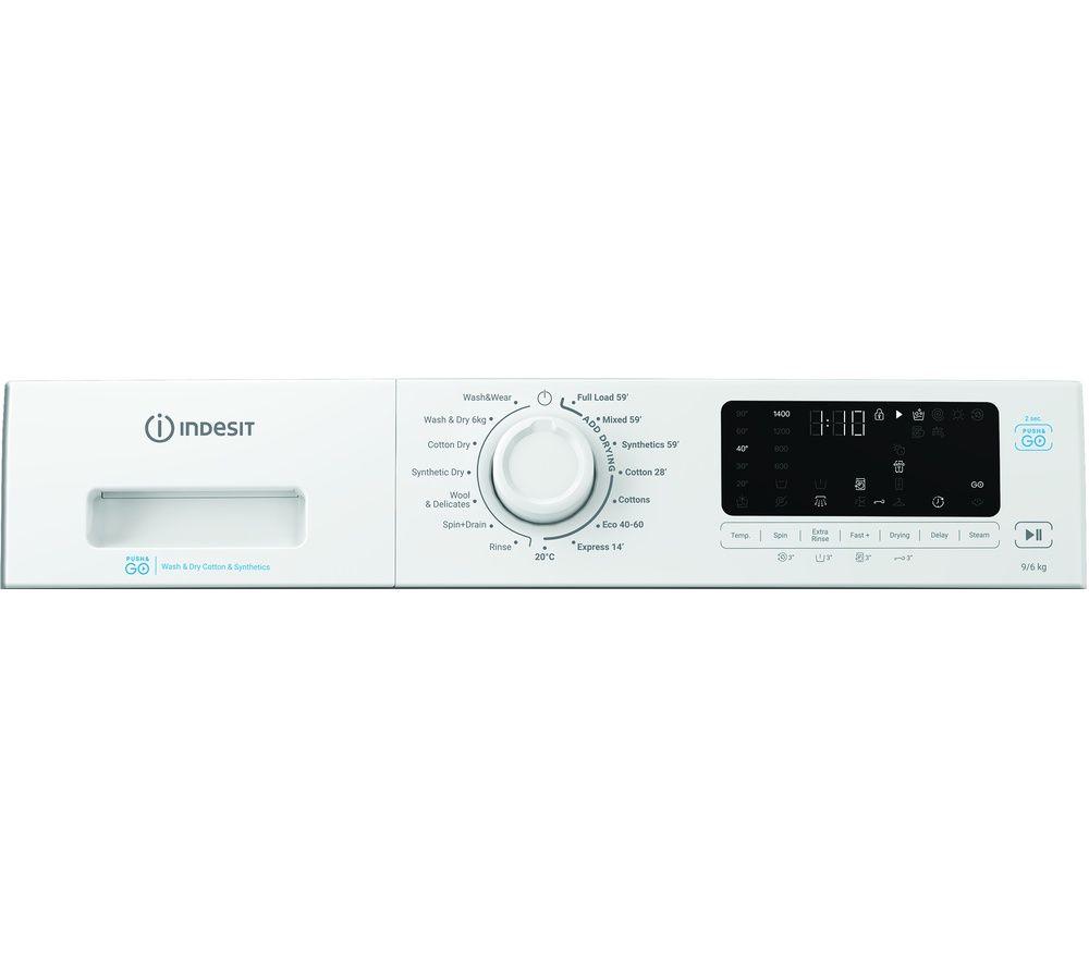INDESIT Steam Push&Go IDP 9646 UK 9 kg Washer Dryer - White image number 10 of 10