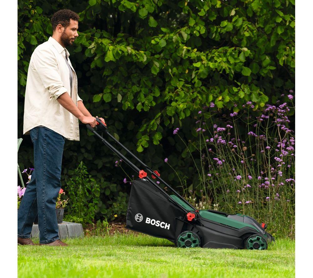 BOSCH Rotak 18V2-38 Cordless Rotary Lawn Mower - Green & Black image number 8 of 10