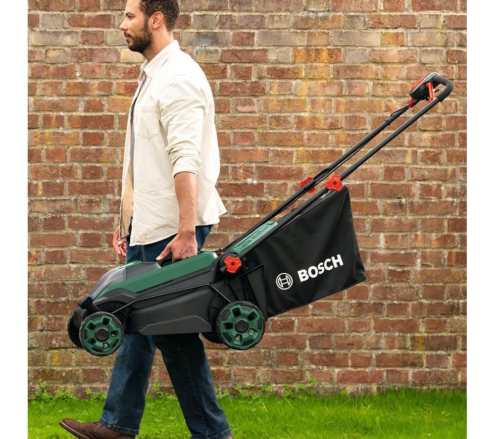 BOSCH Rotak 18V2-38 Cordless Rotary Lawn Mower - Green & Black image number 9 of 10