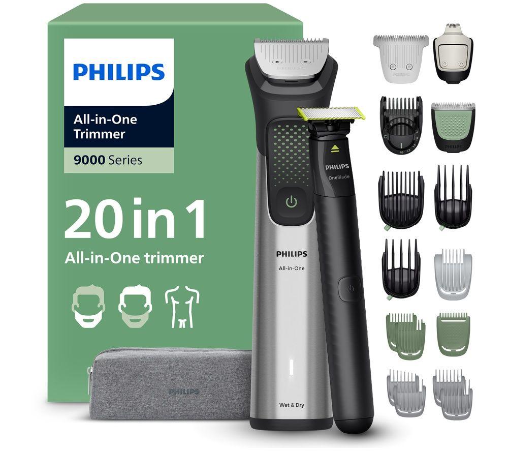 PHILIPS Series 9000 20-in-1 MG9557/15 Wet & Dry Multi Grooming Trimmer - Black