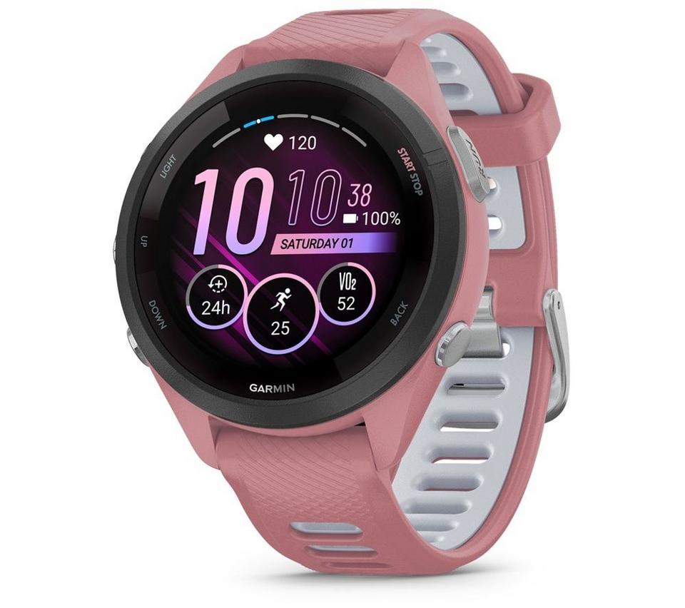 GARMIN Forerunner 265S Sports Watch - Pink & Grey, 42 mm