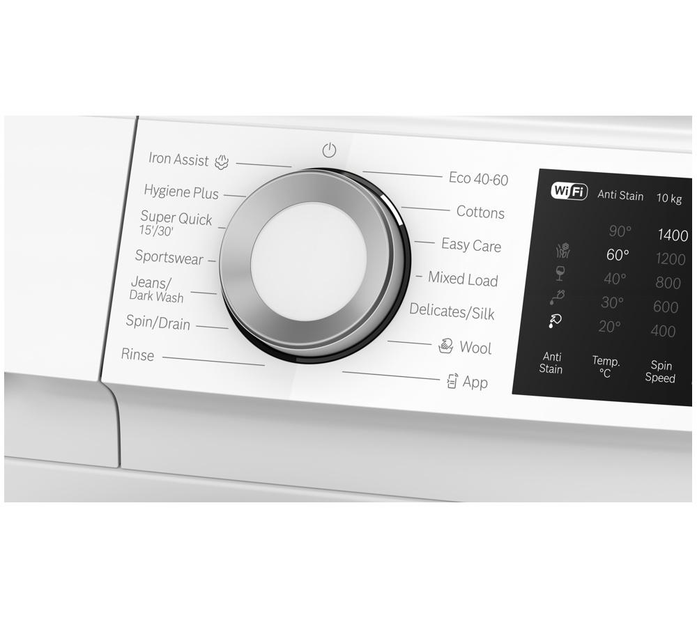 BOSCH Series 6 WGJ25400GB WiFi-enabled 10 kg 1400 Spin Washing Machine - White image number 8 of 14