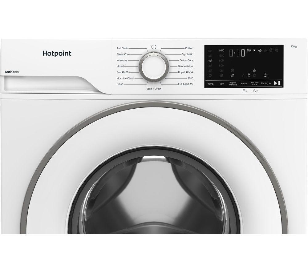 HOTPOINT Anti Stain H 101G UK 10 kg 1400 Spin Washing Machine - White image number 3 of 12
