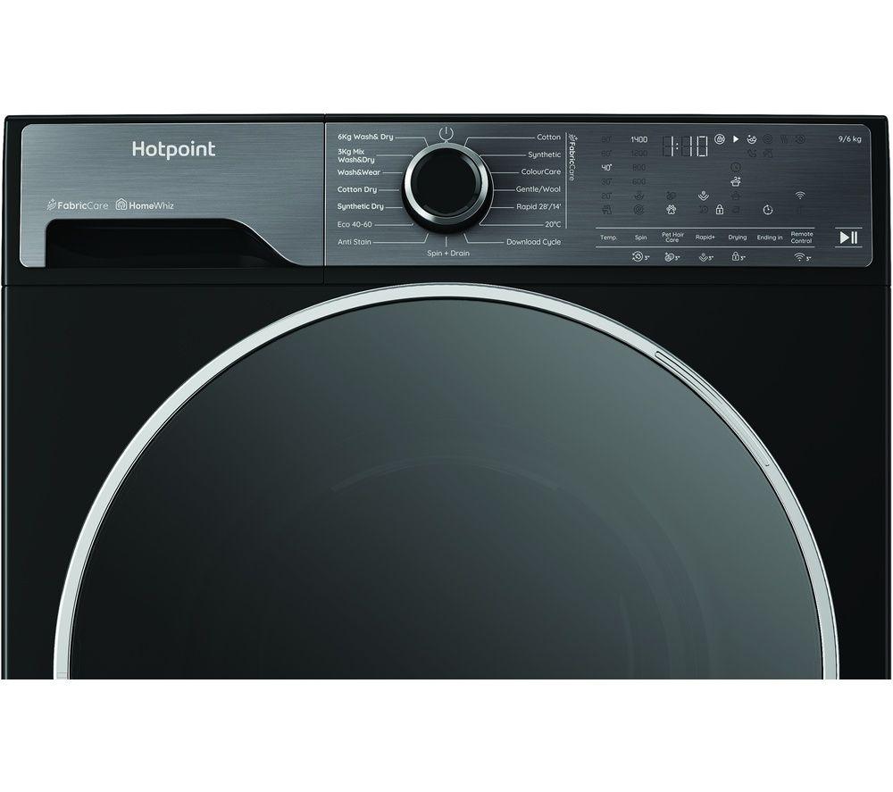 HOTPOINT Fabric Care Pro HPD 9693B CARE UK 9 kg Washer Dryer - Black image number 3 of 12