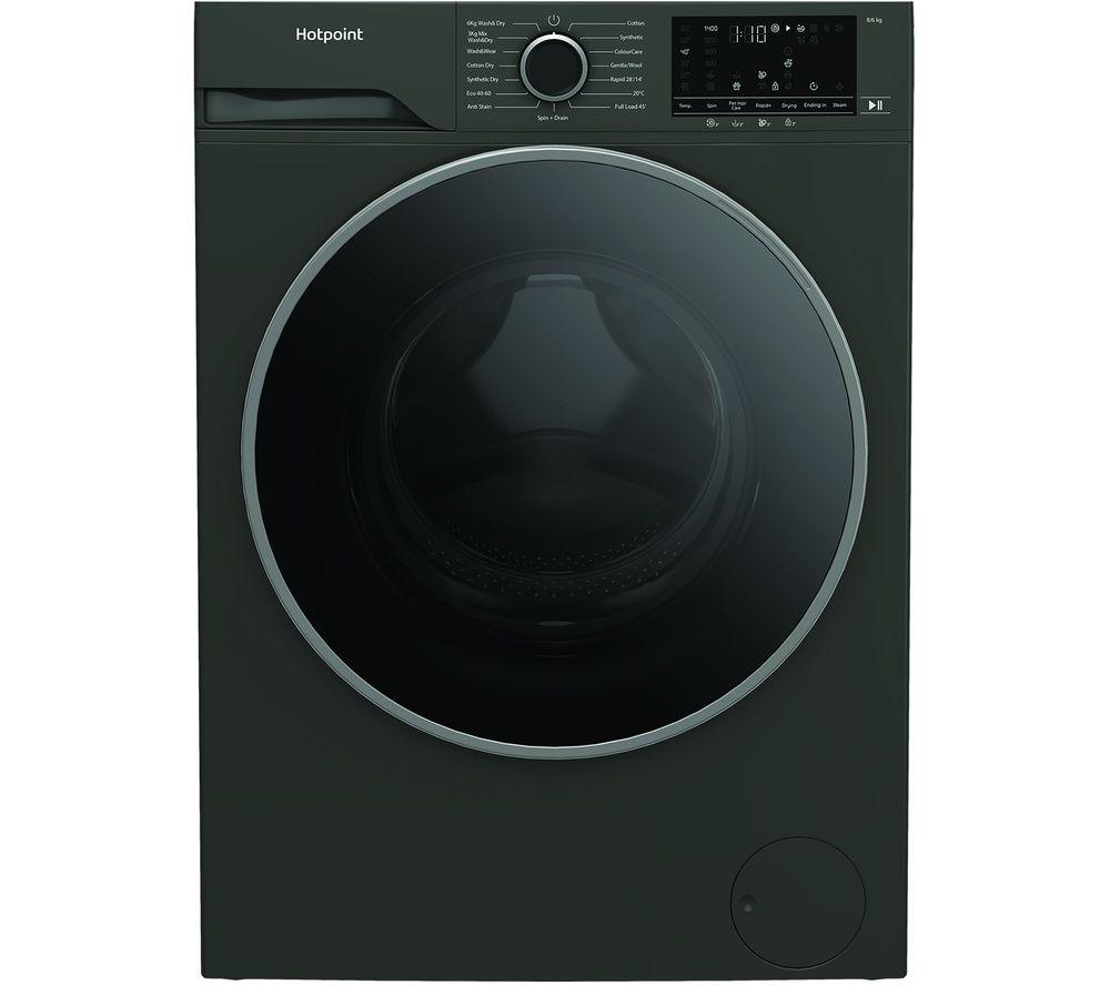 HOTPOINT AntiStain HBD 8680G ANTI STAIN UK 8 kg Washer Dryer - Graphite