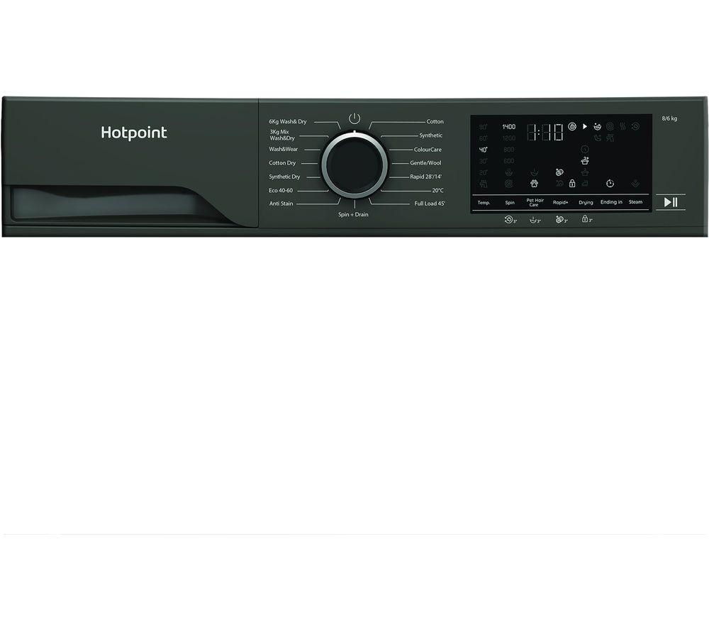 HOTPOINT AntiStain HBD 8680G ANTI STAIN UK 8 kg Washer Dryer - Graphite image number 4 of 12