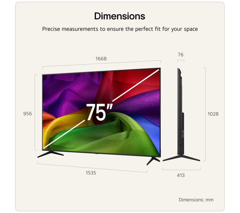 LG NU80 75" LED 4K HDR Smart TV 2026 - 75NU800B6LA image number 3 of 12