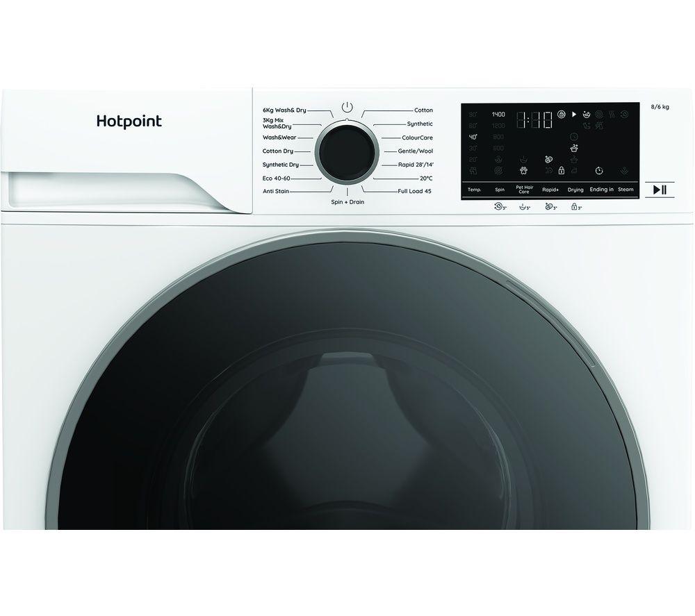 HOTPOINT AntiStain HBD 8680 ANTI STAIN UK 8 kg Washer Dryer - White image number 3 of 12