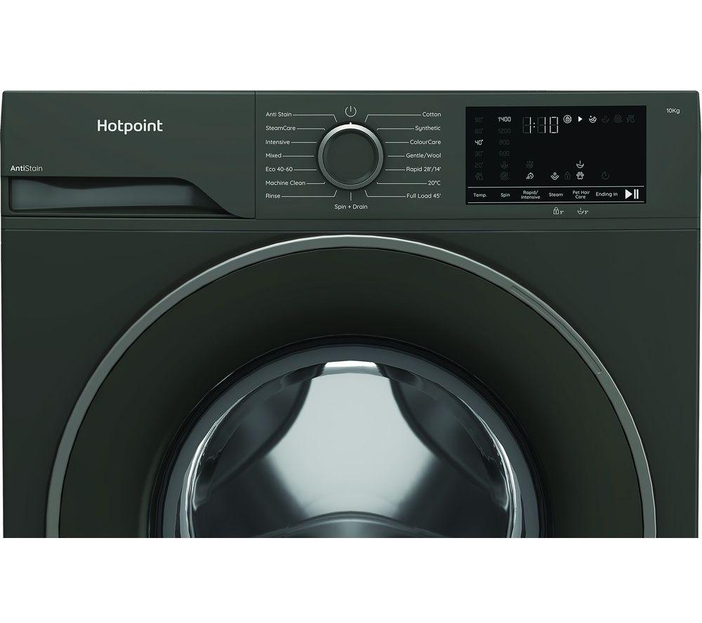 HOTPOINT Anti Stain H 101G UK 10 kg 1400 Spin Washing Machine - Manhattan Grey image number 3 of 12