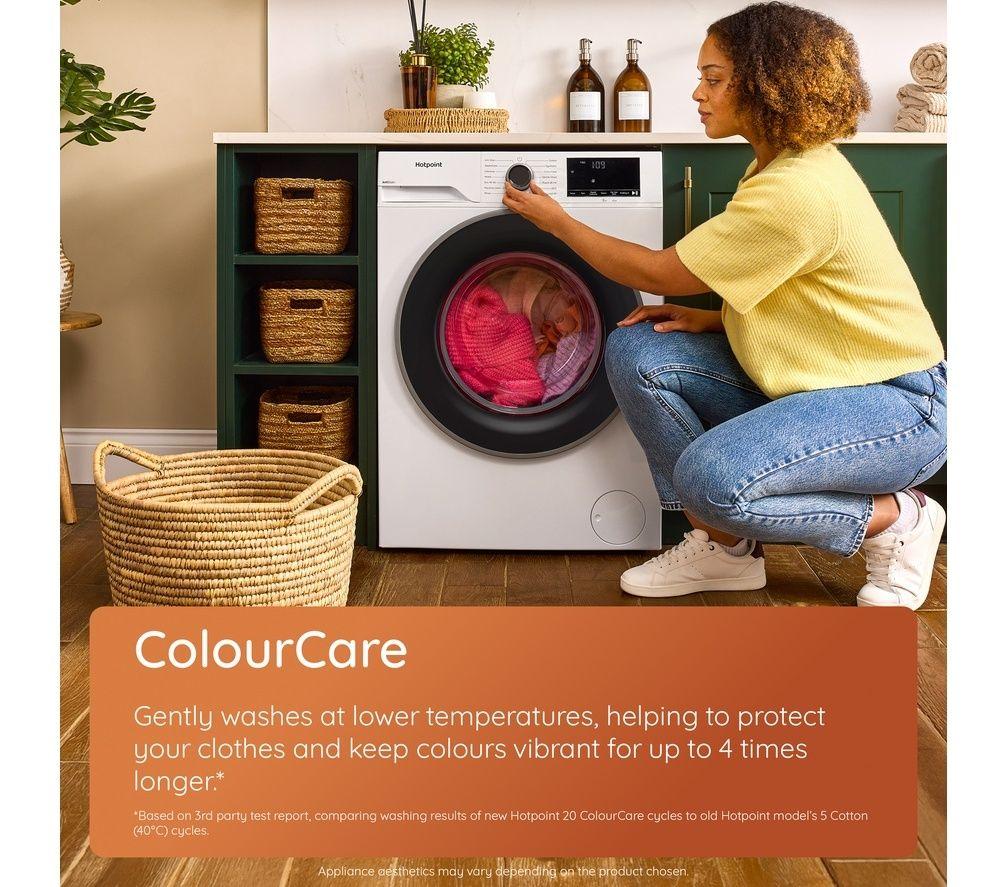 HOTPOINT Anti Stain H 101G UK 10 kg 1400 Spin Washing Machine - Manhattan Grey image number 6 of 12