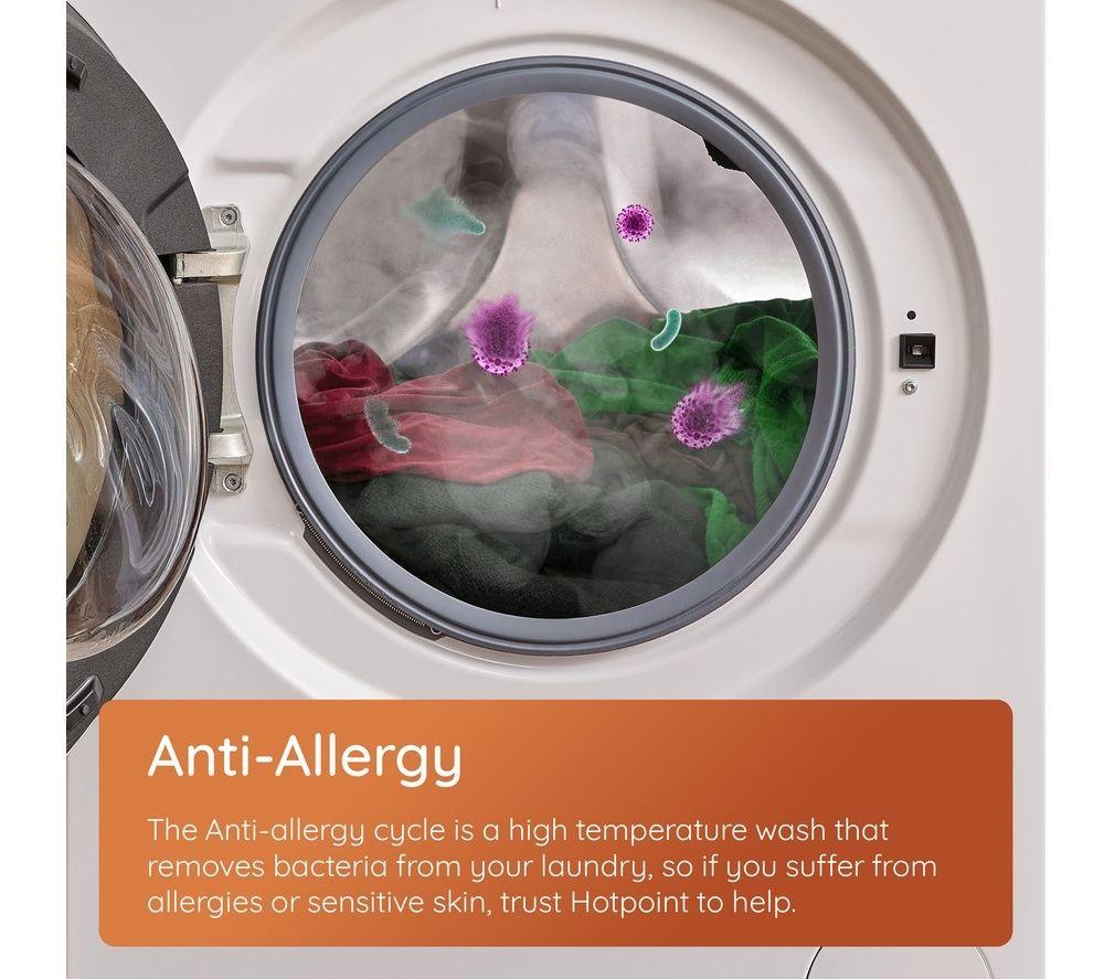 HOTPOINT Anti Stain H 101G UK 10 kg 1400 Spin Washing Machine - Manhattan Grey image number 8 of 12