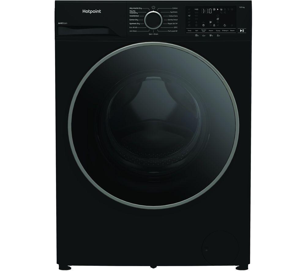 Hotpoint HBD 9681B Anti Stain UK 9 kg Washer Dryer - Black
