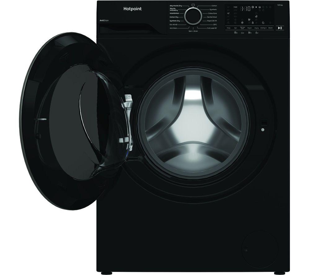 HOTPOINT HBD 9681B Anti Stain UK 9 kg Washer Dryer - Black image number 2 of 11