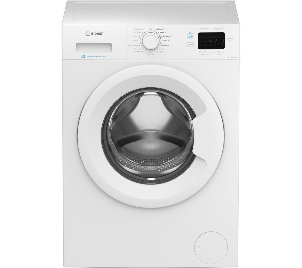 INDESIT Push&Go IP 1146 UK 11 kg 1400 Spin Washing Machine - White