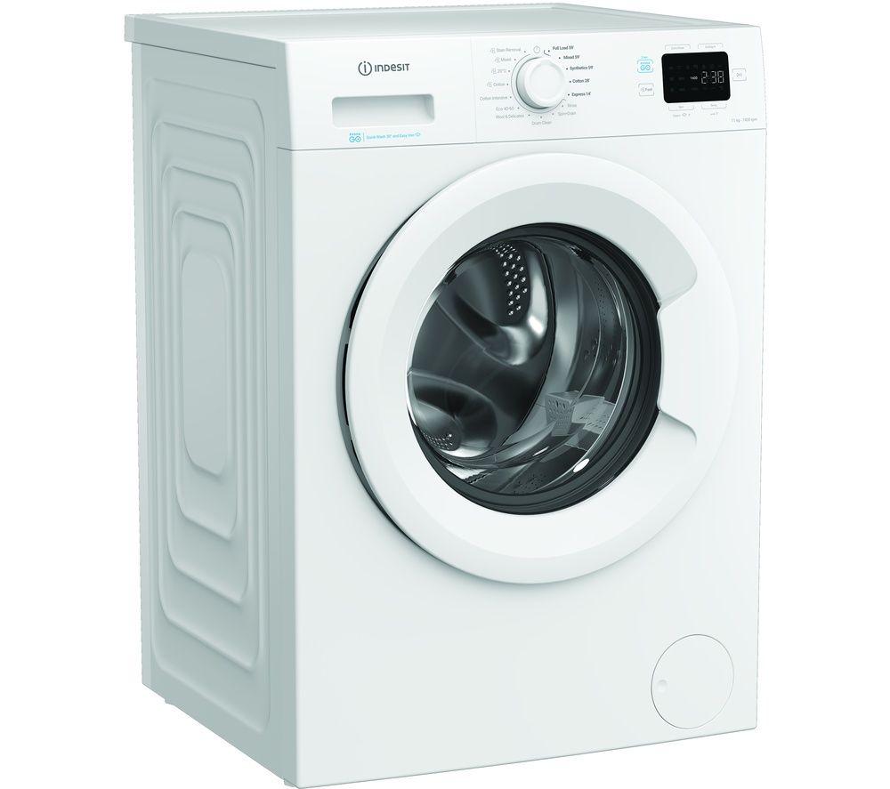 INDESIT Push&Go IP 1146 11 kg 1400 Spin Washing Machine - White image number 7 of 8
