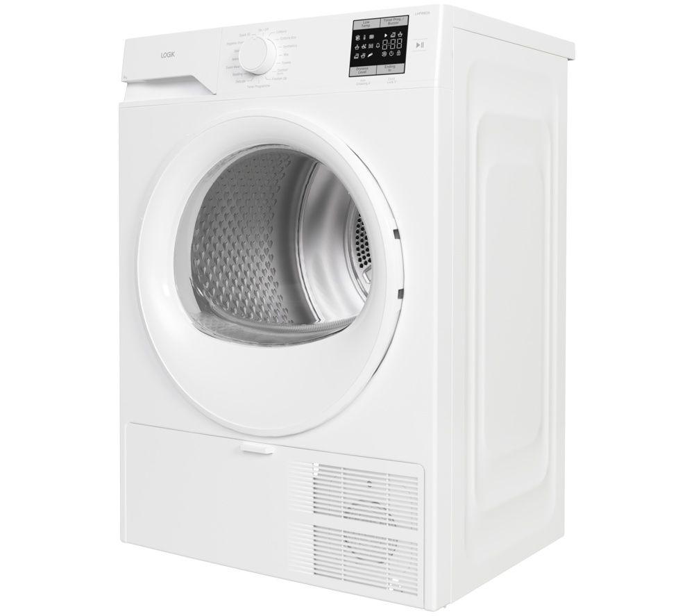 LOGIK LHP8W26 8 kg Heat Pump Tumble Dryer - White image number 2 of 5